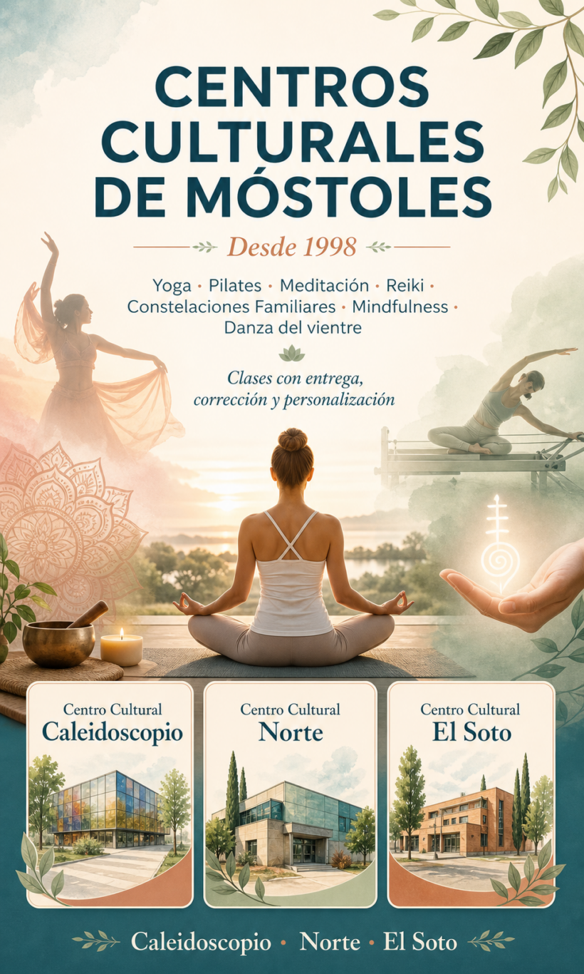 Centros Culturales Móstoles Yoga danza del vientre, pilates, Air pilates Centros Culturales Móstoles Yoga danza del vientre, pilates, Air pilates